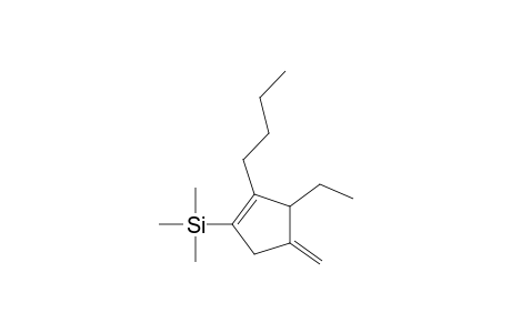 2-Butyl-3-ethyl-4-methylene-1-(trimethylsilyl)-1-cyclopentene