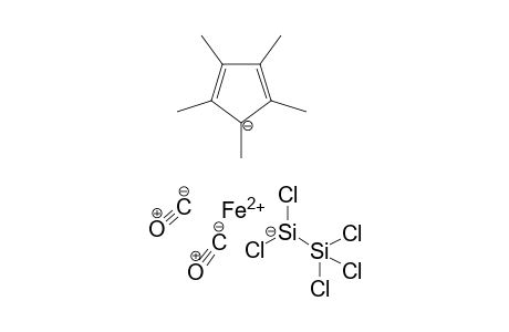 1-[Dicarbonyl(eta5-pentamethylcyclopentadienyl)ferrio]-1,1,2,2,2-pentachlorodisilane