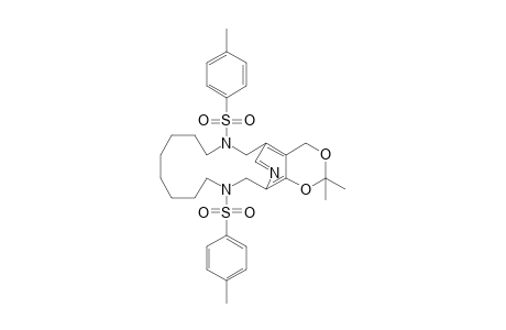 7,16-bis(p-tolylsulfonyl)-2,2-dimethyl-6,7,8,9,10,11,12,13,14,15,16,17-dodecahydro-18,5-(nitrilometheno)-4H-1,3-dioxino[4,5-d][1,8]diazacyclohexadecine