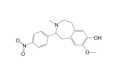 7-Methoxy-3-methyl-4-(4-nitrophenyl)-1,2,4,5-tetrahydro-3-benzazepin-8-ol