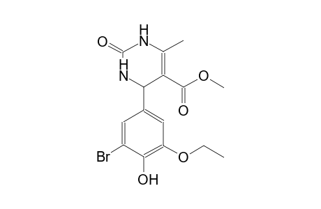 5-pyrimidinecarboxylic acid, 4-(3-bromo-5-ethoxy-4-hydroxyphenyl)-1,2,3,4-tetrahydro-6-methyl-2-oxo-, methyl ester