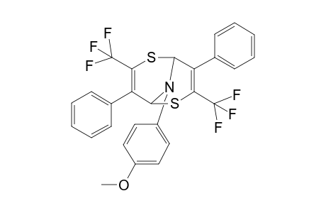 N-(4-Methoxyphenyl)-3,7-diphenyl-4,8-di(trifluoromethyl)-2,6-Imino-2H,6H-1,5-dithiocine