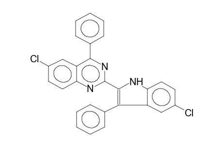 2-(5-CHLORO-3-PHENYL-2-INDOLYL)-6-CHLORO-4-PHENYLQUINAZOLINE