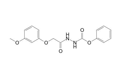 N-[[2-(3-methoxyphenoxy)-1-oxoethyl]amino]carbamic acid phenyl ester