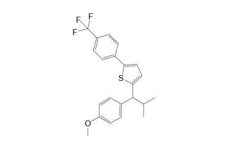 2-(1-(4-methoxyphenyl)-2-methylpropyl)-5-(4-(trifluoromethyl)phenyl)thiophene