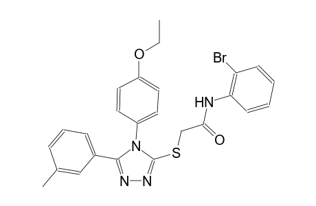 N-(2-bromophenyl)-2-{[4-(4-ethoxyphenyl)-5-(3-methylphenyl)-4H-1,2,4-triazol-3-yl]sulfanyl}acetamide