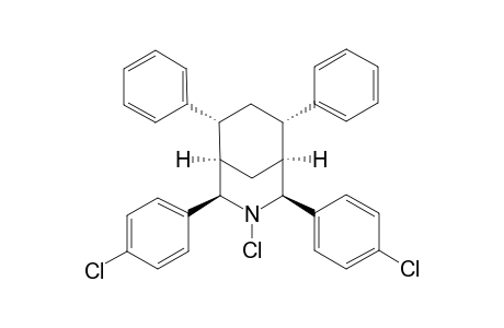 3-Azabicyclo[3.3.1]nonane, 3-chloro-2,4-bis(4-chlorophenyl)-6,8-diphenyl-, (2-endo,4-endo,6-exo,8-exo)-