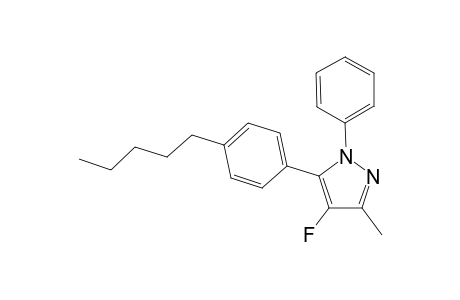 4-Fluoro-3-methyl-5-(4-pentylphenyl)-1-phenyl-1H-pyrazole