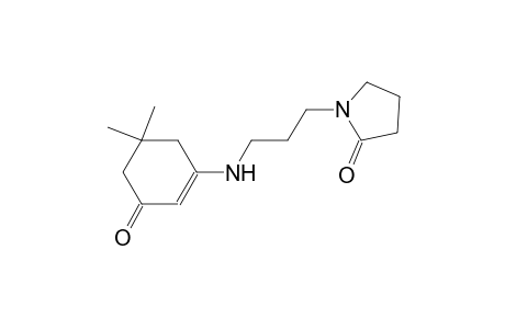 1-{3-[(5,5-dimethyl-3-oxo-1-cyclohexen-1-yl)amino]propyl}-2-pyrrolidinone