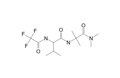 N-(TRIFLUOROACETYL)-VALYL-2-METHYLALANIN-DIMETHYLAMIDE,(CF3CO-VAL-AIB-N(CH3)2)