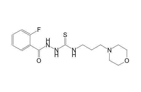 2-(2-fluorobenzoyl)-N-[3-(4-morpholinyl)propyl]hydrazinecarbothioamide