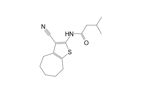 N-(3-cyano-5,6,7,8-tetrahydro-4H-cyclohepta[b]thien-2-yl)-3-methylbutanamide