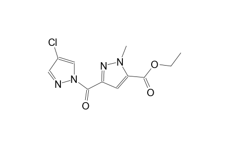 ethyl 3-[(4-chloro-1H-pyrazol-1-yl)carbonyl]-1-methyl-1H-pyrazole-5-carboxylate