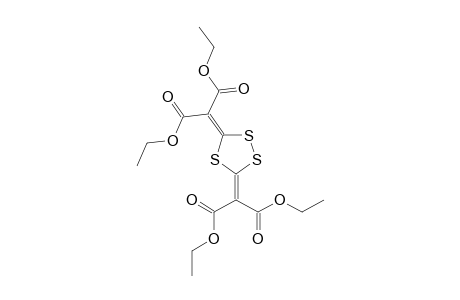 2-[5-(1,3-diethoxy-1,3-dioxopropan-2-ylidene)-1,2,4-trithiolan-3-ylidene]propanedioic acid diethyl ester