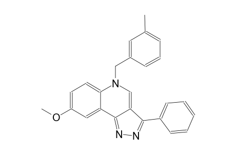 5H-pyrazolo[4,3-c]quinoline, 8-methoxy-5-[(3-methylphenyl)methyl]-3-phenyl-