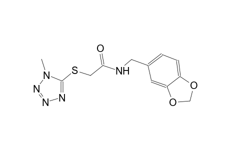 N-(1,3-benzodioxol-5-ylmethyl)-2-[(1-methyl-1H-tetraazol-5-yl)sulfanyl]acetamide
