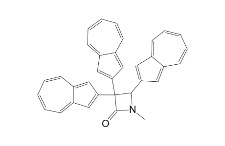 Tri(2-azulenyl)-1-methylazetidin-2-one