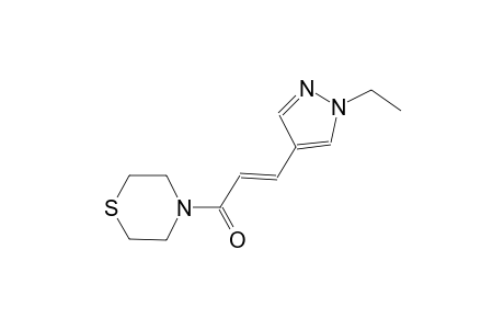 4-[(2E)-3-(1-ethyl-1H-pyrazol-4-yl)-2-propenoyl]thiomorpholine