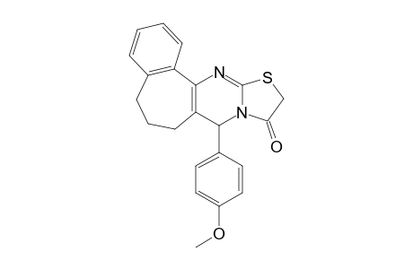 5-(4-Methoxyphenyl)-2,5,6,7,8-pentahydrobenzo[6,7]cyclohepta [1,2-d]thiazolo[3,2-a]pyrimidine-3-one