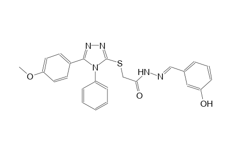 acetic acid, [[5-(4-methoxyphenyl)-4-phenyl-4H-1,2,4-triazol-3-yl]thio]-, 2-[(E)-(3-hydroxyphenyl)methylidene]hydrazide