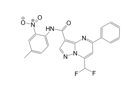 7-(difluoromethyl)-N-(4-methyl-2-nitrophenyl)-5-phenylpyrazolo[1,5-a]pyrimidine-3-carboxamide