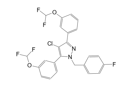 4-chloro-3,5-bis[3-(difluoromethoxy)phenyl]-1-(4-fluorobenzyl)-1H-pyrazole