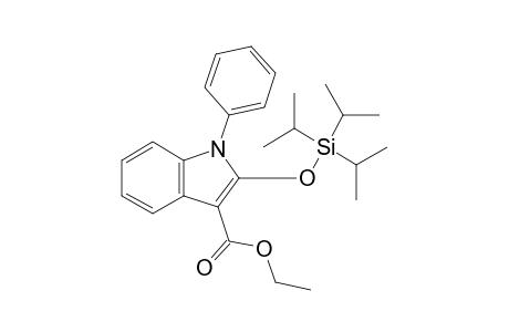 Ethyl 1-phenyl-2-triisopropylsilyloxyindol-3-carboxylate