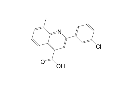 2-(3-chlorophenyl)-8-methyl-4-quinolinecarboxylic acid