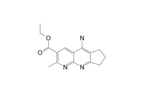 ETHYL_5-AMINO-2-METHYL7,8-DIHYDRO-6-H-CYCLOPENTA-[B]-[1.8]-NAPHTHYRIDINE-3-CARBOXYLATE