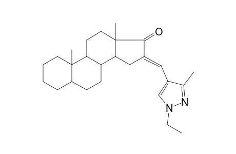 (16E)-16-[(1-ethyl-3-methyl-4-pyrazolyl)methylidene]-10,13-dimethyl-2,3,4,5,6,7,8,9,11,12,14,15-dodecahydro-1H-cyclopenta[a]phenanthren-17-one