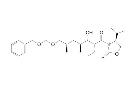 (2R,3S,4S,6R)-2-ethyl-3-hydroxy-4,6-dimethyl-7-(phenylmethoxymethoxy)-1-[(4S)-4-propan-2-yl-2-sulfanylidene-1,3-oxazolidin-3-yl]heptan-1-one