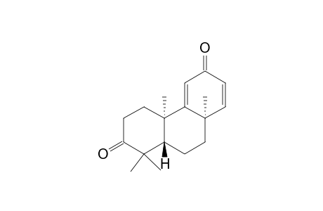 (+)-(4aR,8aR,10aS)-1,1,4a,8a-Tetramethyl-4,4a,8a,9,10,10a-hexahydrophenanthrene-2,6(1H,3H)-dione(-)-(4aS,8aS,10aR)-1,1,4a,8a-Tetramethyl-4,4a,8a,9,10,10a-hexahydrophenanthrene-2,6(1H,3H)-dione
