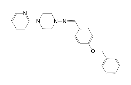 1-piperazinamine, N-[(E)-[4-(phenylmethoxy)phenyl]methylidene]-4-(2-pyridinyl)-