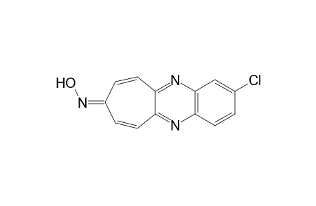 2-chloro-8H-cyclohepta[b]quinoxalin-8-one, oxime