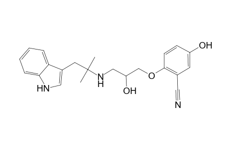 5-Hydroxy-2-(2-hydroxy-3-([2-(1H-indol-3-yl)-1,1-dimethylethyl]amino)propoxy)benzonitrile