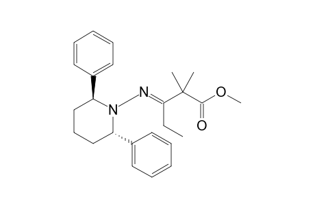 (2S,6S)-1-[N-(2',2'-Dimethyl-1'-methoxycarbonyl)pent-3-ylidene]amino-2,6-diphenylpiperidine