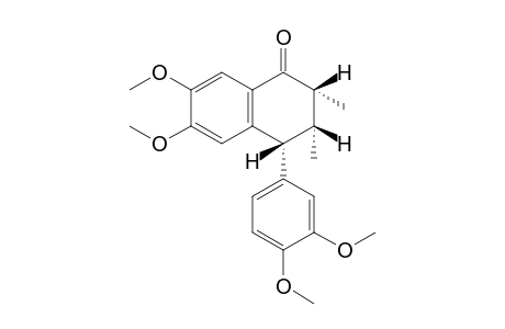 (2R,3R,4R)-2,3-Dimethyl-6,7-dimethoxy-4-(3',4'-dimethoxyphenyl)-1,2,3,4-tetrahydronaphthalen-1-one