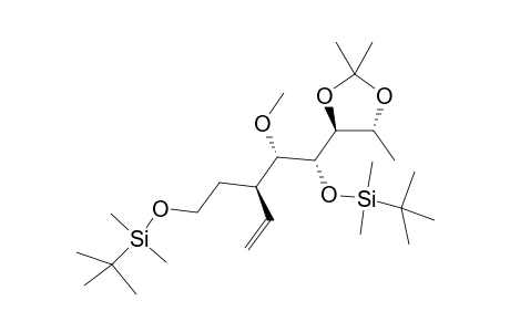 tert-Butyl-[(1R,2S,3R)-3-[2-[tert-butyl(dimethyl)silyl]oxyethyl]-2-methoxy-1-[(4S,5R)-2,2,5-trimethyl-1,3-dioxolan-4-yl]pent-4-enoxy]-dimethyl-silane