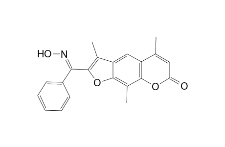 2-(Hydroxyimino-phenyl-methyl)-3,5,9-trimethyl-furo[3,2-g]chromen-7-one