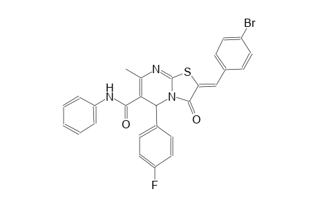 (2Z)-2-(4-bromobenzylidene)-5-(4-fluorophenyl)-7-methyl-3-oxo-N-phenyl-2,3-dihydro-5H-[1,3]thiazolo[3,2-a]pyrimidine-6-carboxamide