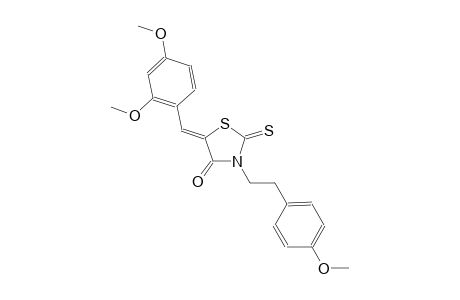 (5Z)-5-(2,4-dimethoxybenzylidene)-3-[2-(4-methoxyphenyl)ethyl]-2-thioxo-1,3-thiazolidin-4-one