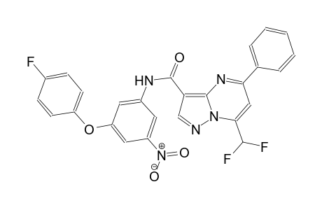 7-(difluoromethyl)-N-[3-(4-fluorophenoxy)-5-nitrophenyl]-5-phenylpyrazolo[1,5-a]pyrimidine-3-carboxamide