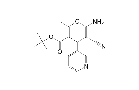 4H-pyran-3-carboxylic acid, 6-amino-5-cyano-2-methyl-4-(3-pyridinyl)-,1,1-dimethylethyl ester