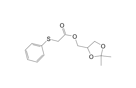 (2,2-dimethyl-1,3-dioxolan-4-yl)methyl 2-phenylsulfanylacetate