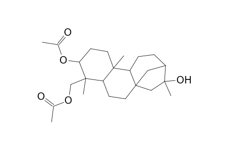Kaurane-3,16,18-triol, 3,18-diacetate, (3.alpha.,4.beta.)-