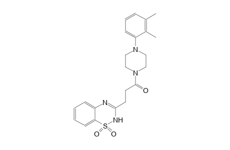 3-{3-[4-(2,3-dimethylphenyl)-1-piperazinyl]-3-oxopropyl}-2H-1,2,4-benzothiadiazine 1,1-dioxide