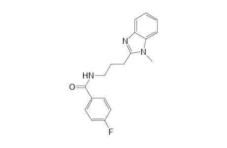 4-Fluoro-N-[3-(1-methyl-1H-benzimidazol-2-yl)propyl]benzamide