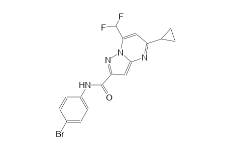 N-(4-bromophenyl)-5-cyclopropyl-7-(difluoromethyl)pyrazolo[1,5-a]pyrimidine-2-carboxamide