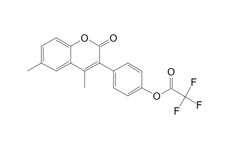 4,6-Dimethyl-3-(4-hydroxyphenyl)coumarin, trifluoroacetate