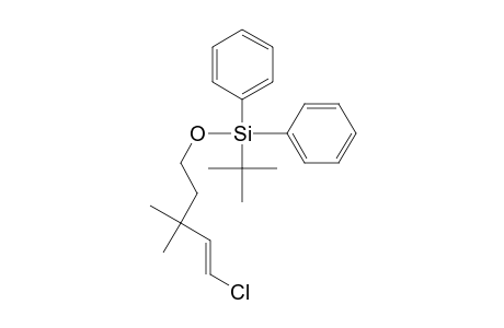 tert-Butyl-[(E)-5-chloranyl-3,3-dimethyl-pent-4-enoxy]-diphenyl-silane
